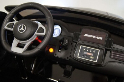 Детский электромобиль GLS63 AMG черный глянец