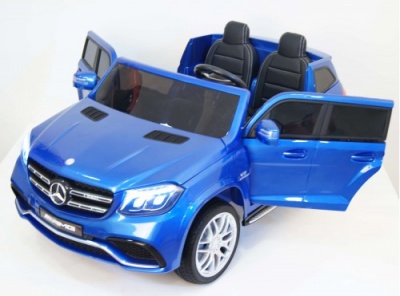 Детский электромобиль GLS63 AMG синий глянец