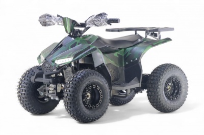 Детский электроквадроцикл LEON 48V зеленый камуфляж