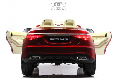 Детский электромобиль М333БХ 4WD красный глянец