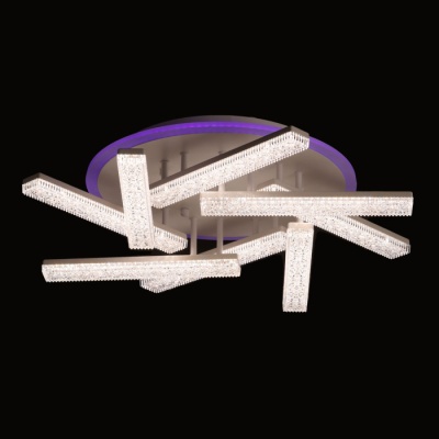 Люстра (пульт) Оскар 8X10W+22W RGB LED 220 V (510012208)