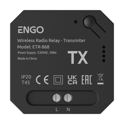 Беспроводное реле 868 МГц, 230 В ENGO (ETR-868)
