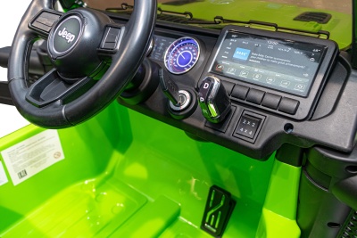 Электромобиль Джип Jeep Rubicon 4x4 (зелёный)