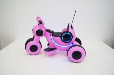 Детский электромотоцикл HL300 розовый