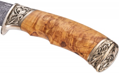 Нож ручной работы Ножемир Россия из дамасской стали БЕРИНГ (3137)д