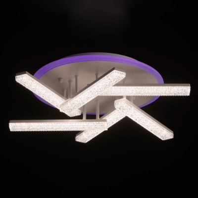 Люстра (пульт) Оскар 6X10W+22W RGB LED 220 V (510012106)