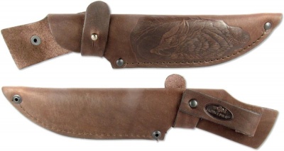 Нож ручной работы Ножемир Россия из дамасской стали РЫБАЦКИЙ (7745)д