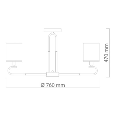 Люстра Конрад 8*40W E14 220 V (667012508)