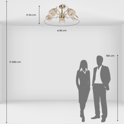 Люстра  Блеск 5*40W E14 220 V (315016105)