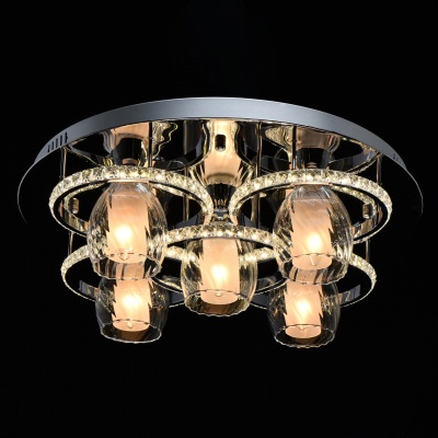 Люстра (пульт) Мадлен 5*40W E14+48W LED 220 V (424011305)