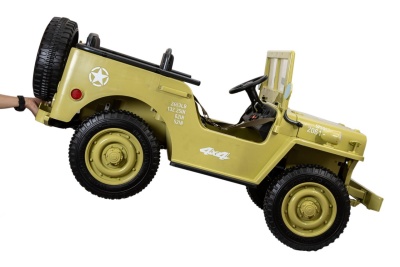 Электромобиль Jeep Willys YKE 4137 4x4 (песочный)