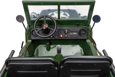 Электромобиль Jeep Willys YKE 4137 4x4 (армия зелёный)