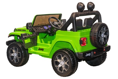 Электромобиль Джип Jeep Rubicon 4x4 (зелёный)