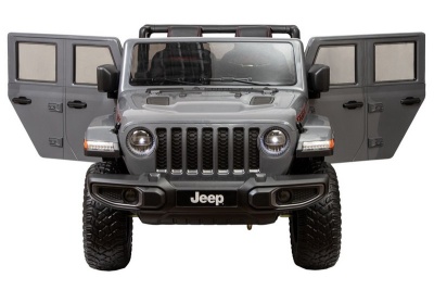 Электромобиль Джип Jeep Rubicon 6768R (серый)