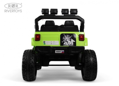 Детский электромобиль Jeep A222AA зеленый