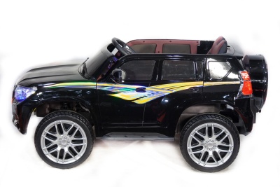 Электромобиль Toyota Prado 4х4 (чёрный краска)