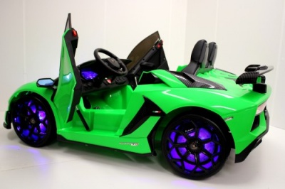 Детский электромобиль Lamborghini Aventador SVJ (A111MP) зеленый
