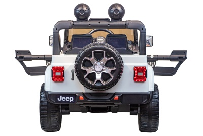 Электромобиль Джип Jeep Rubicon 4x4 (белый)