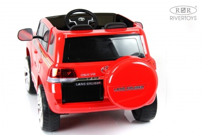 Детский электромобиль Toyota Land Cruiser 200 (JJ2022) красный глянец