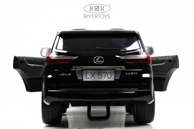 Детский электромобиль Lexus LX570 (Y555YY) черный глянец