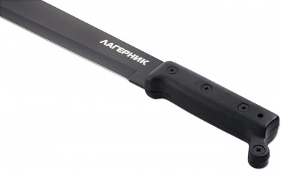 Мачете туристический черный Рубака Лагерник T124 COLD в кордуровом чехле