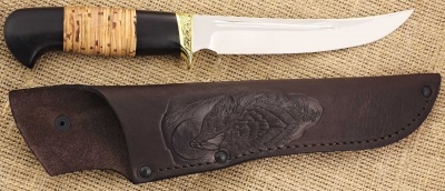 Нож ручной работы Ножемир Россия из нержавеющей стали 65Х13 ВОСТОЧНЫЙ (4111)н