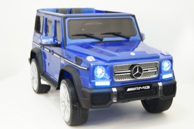 Детский электромобиль Мercedes-Benz G65 синий.глян
