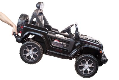 Электромобиль Джип Jeep Rubicon 4x4 (чёрный)