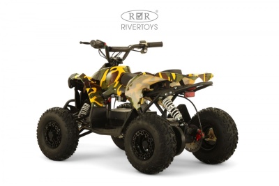 Детский электроквадроцикл MARK желтый камуфляж