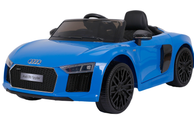 Электромобиль JJ2198 Audi R8 Spyder (лицензия, 12V, металлик, EVA, экокожа) синий