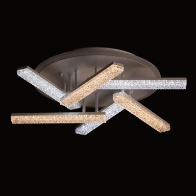 Люстра (пульт) Оскар 6X10W+22W RGB LED 220 V (510012106)