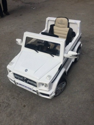 Детский электромобиль Мercedes-Benz G65 белый