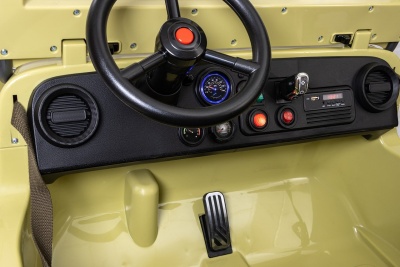 Электромобиль Jeep Willys YKE 4137 4x4 (песочный)