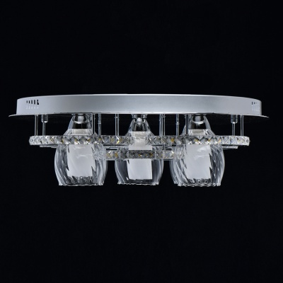 Люстра (пульт) Мадлен 5*40W E14+48W LED 220 V (424011305)