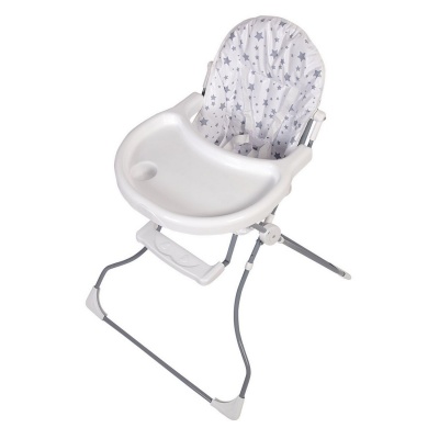 Стульчик для кормления Polini kids 152 (Звезды, белый-серый, 0002218-14)