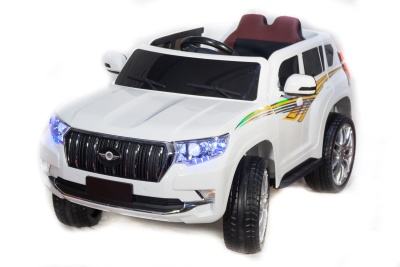 Электромобиль Toyota Prado 4х4 (белый)