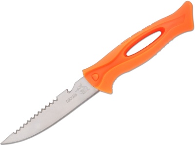 Нож нескладной рыбацкий Ножемир Окунь F-212O со стропорезом и серрейтором