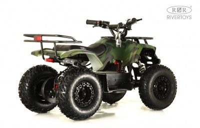 Детский электроквадроцикл TIKI LUX зеленый камуфляж