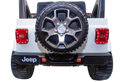 Электромобиль Джип Jeep Rubicon 4x4 (белый)
