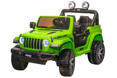 Электромобиль Джип Jeep Rubicon 4x4 (зелёный)
