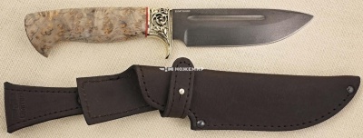 Нож булатный ручной работы Ножемир Limited РУМЯНЦЕВ (4078)BULAT