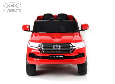 Детский электромобиль Toyota Land Cruiser 200 (JJ2022) красный глянец