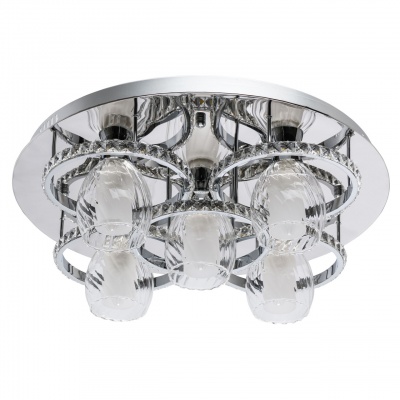 Люстра (пульт) Мадлен 5*40W E14+48W LED 220 V (424011305)