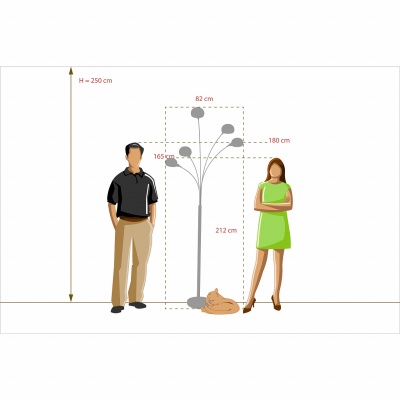 Торшер Гэлэкси 5*40W E14 220 V (632046205)